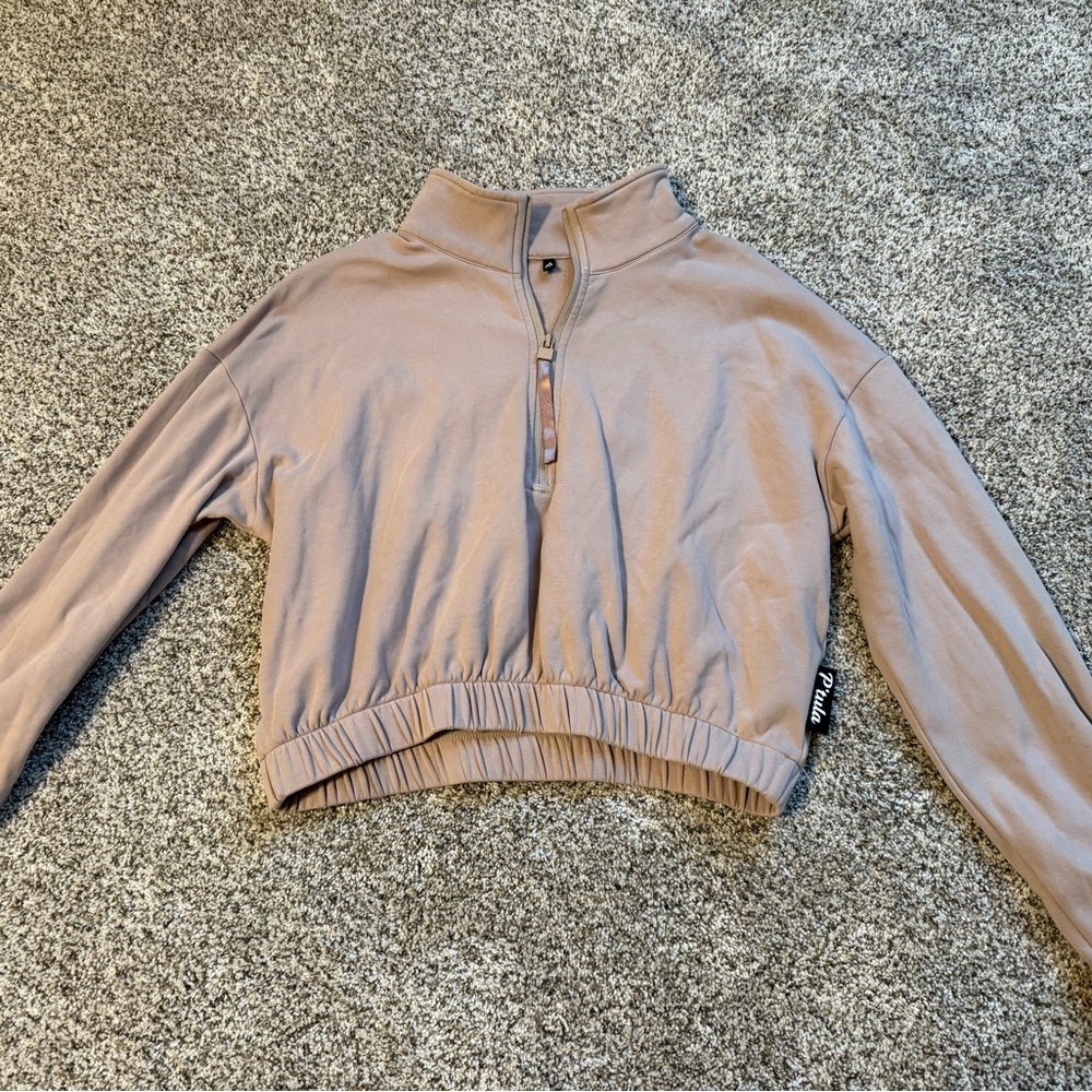 Ptula The Mara Scrunch Sweatshirt - Desert Rose
